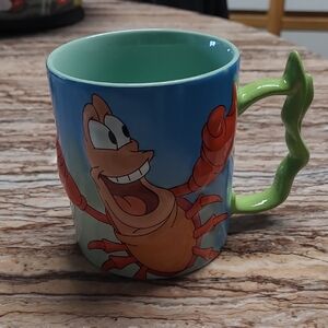 Disney Little Mermaid Sebastian Blue and Green Ceramic Coffee Mug